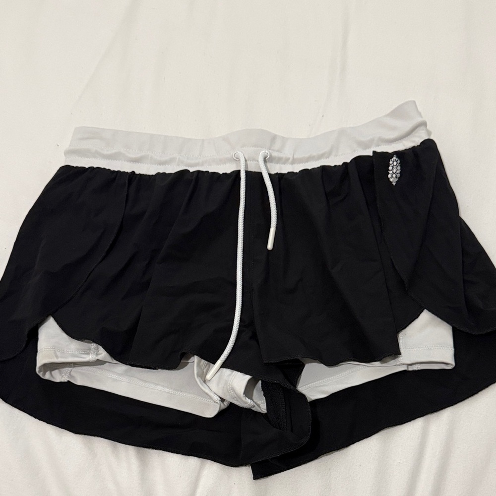 FP Movement by Free People Black and White Athletic Shorts